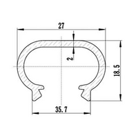 65-030-0 MODULAR SOLUTIONS PLASTIC CONDUIT<BRE>30MM GRAY 6.5'